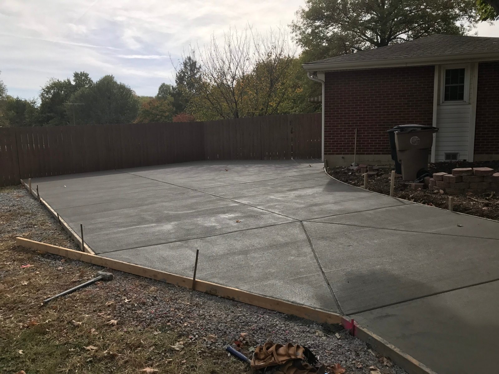 Completed concrete project by ACE